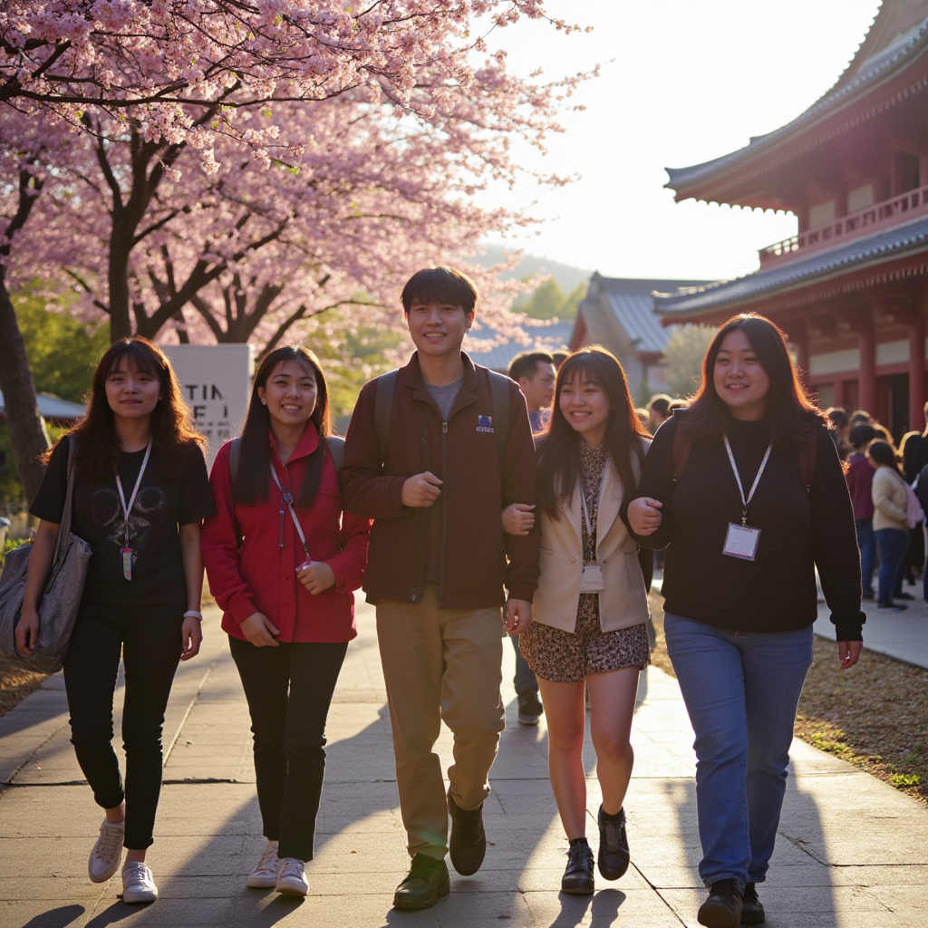 大学插画